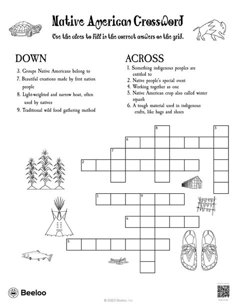 native american game crossword.